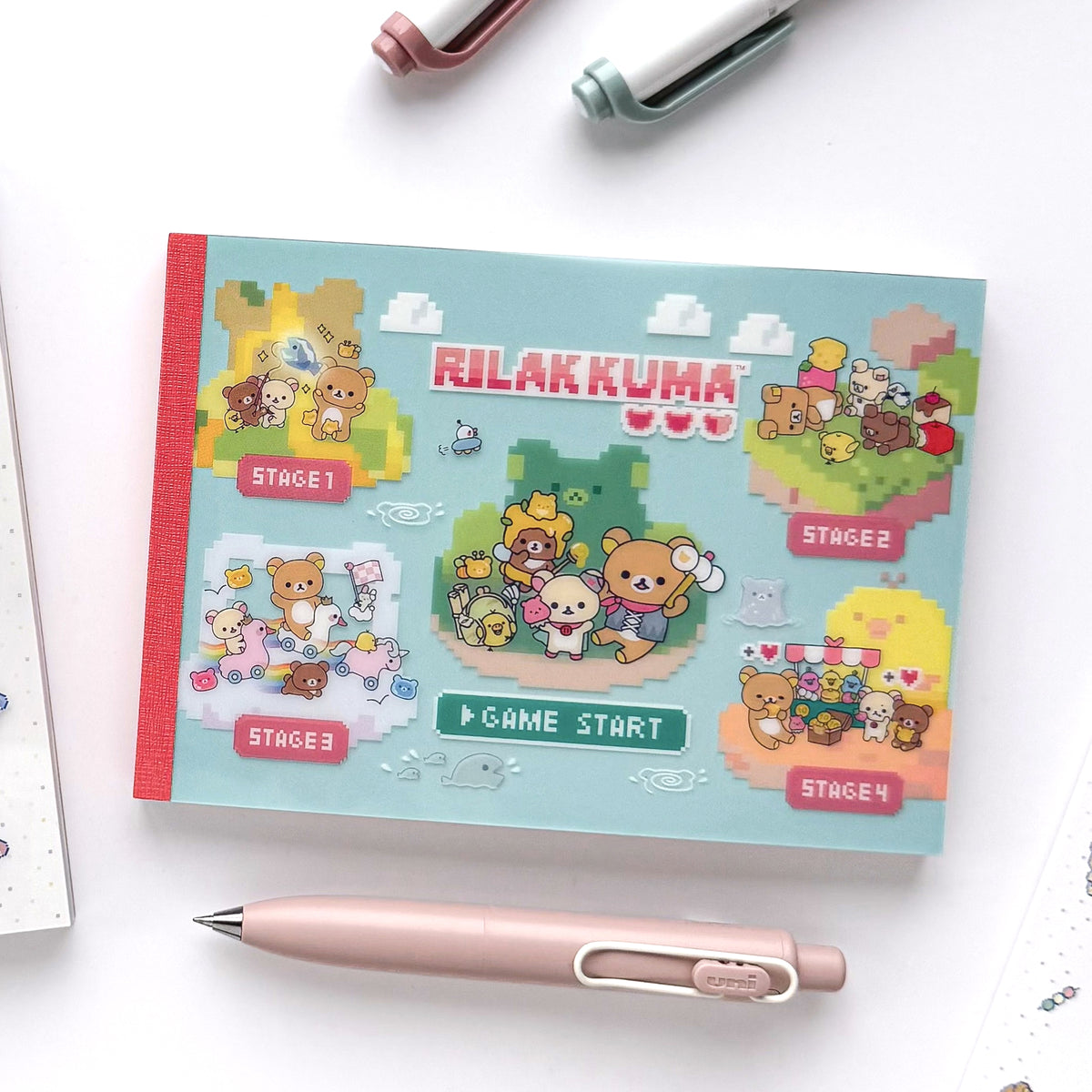 Rilakkuma / Memo Pad - Rilakkuma in the Game
