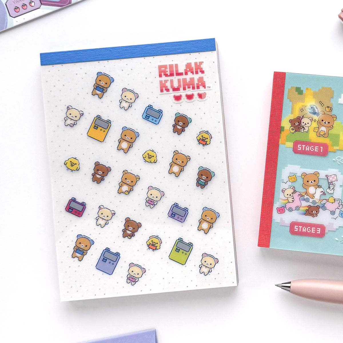 Rilakkuma / Memo Pad - Pixel Rilakkuma