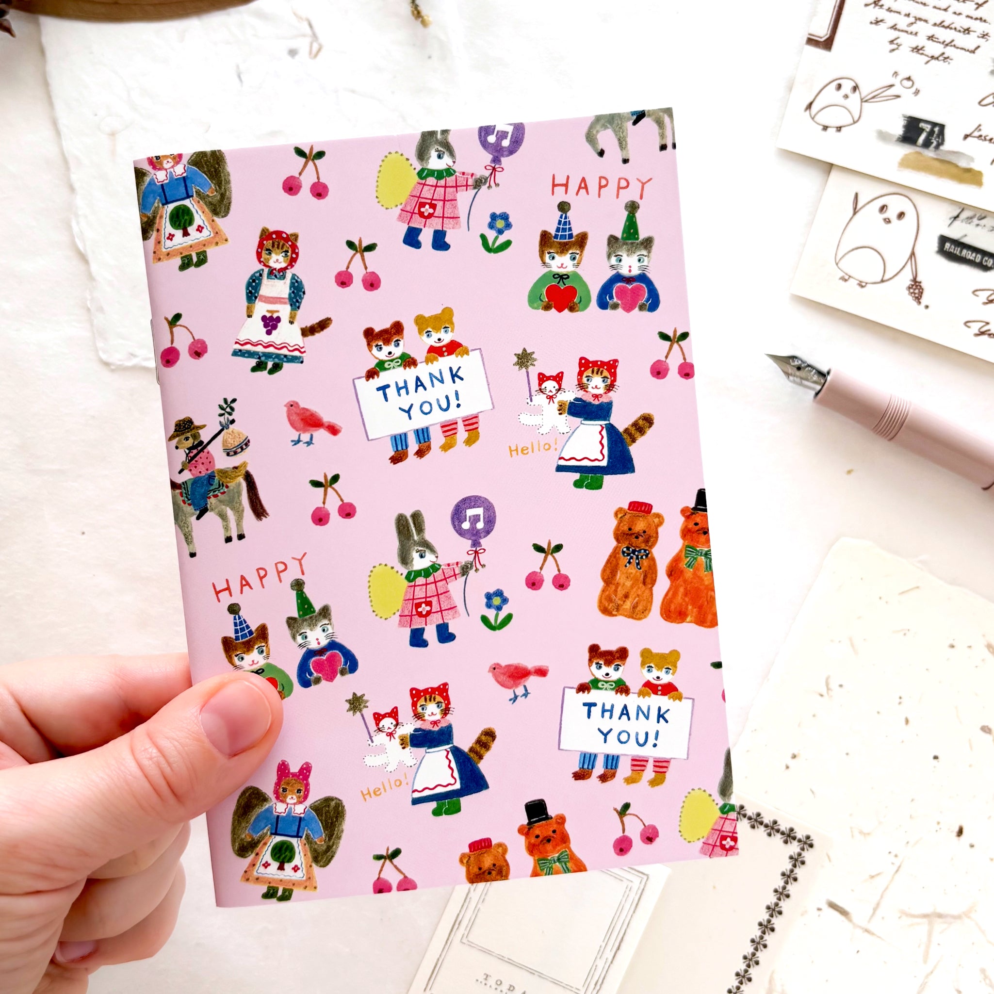 Aiko Fukawa / A6 Stamp Notebook - Collect your Joy