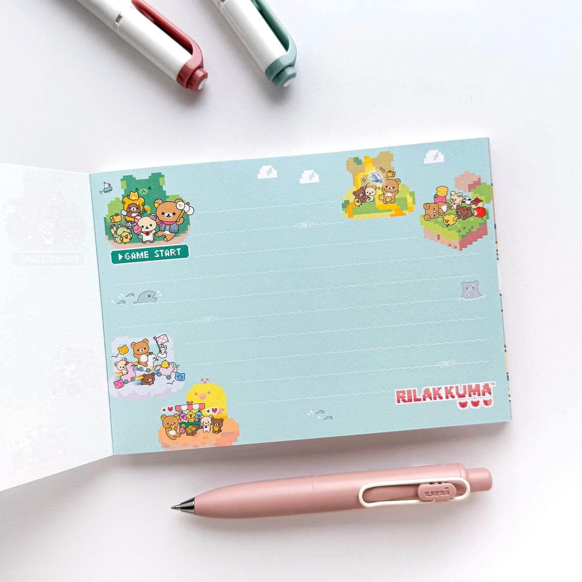 Rilakkuma / Memo Pad - Rilakkuma in the Game