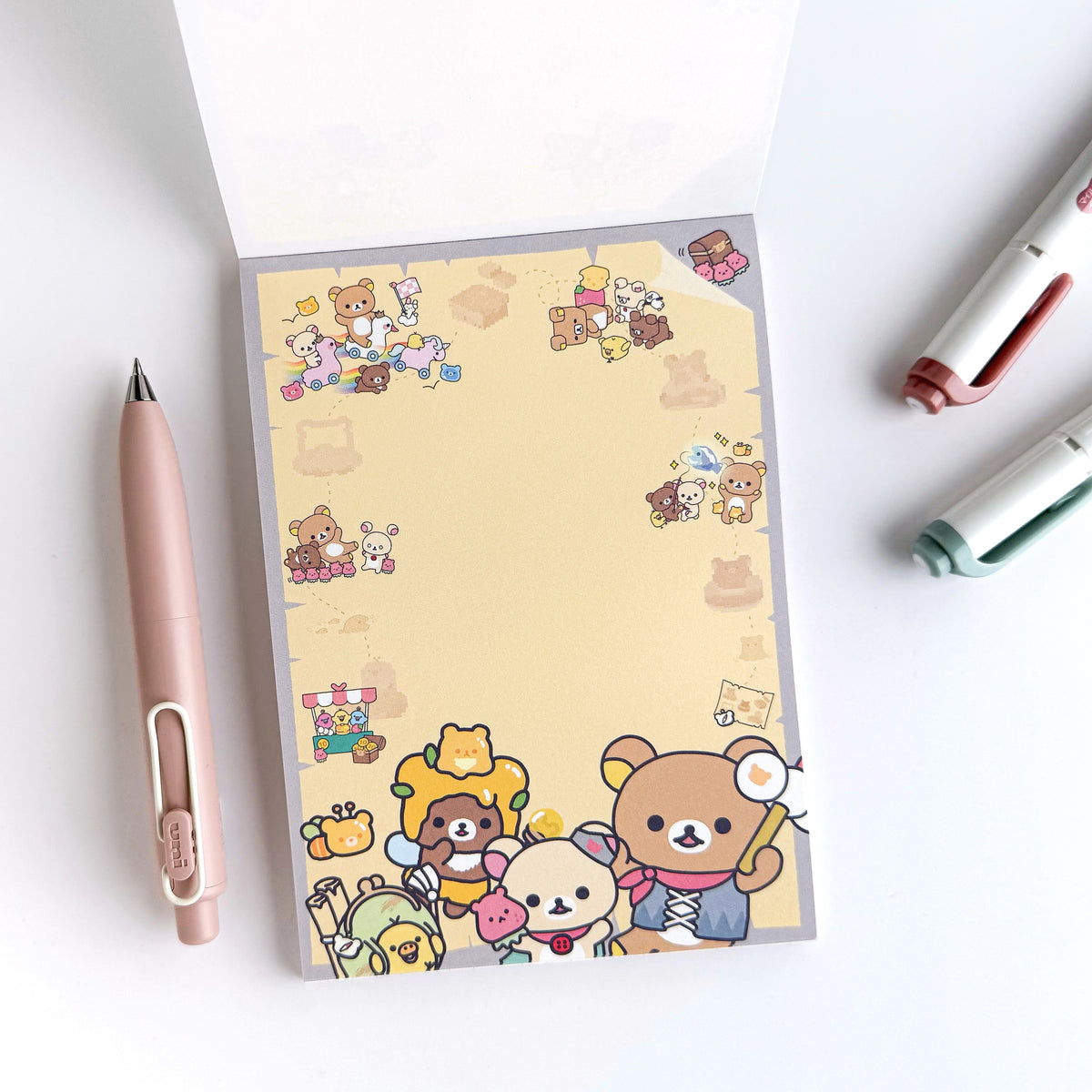 Rilakkuma / Memo Pad - Rilakkuma in the Game