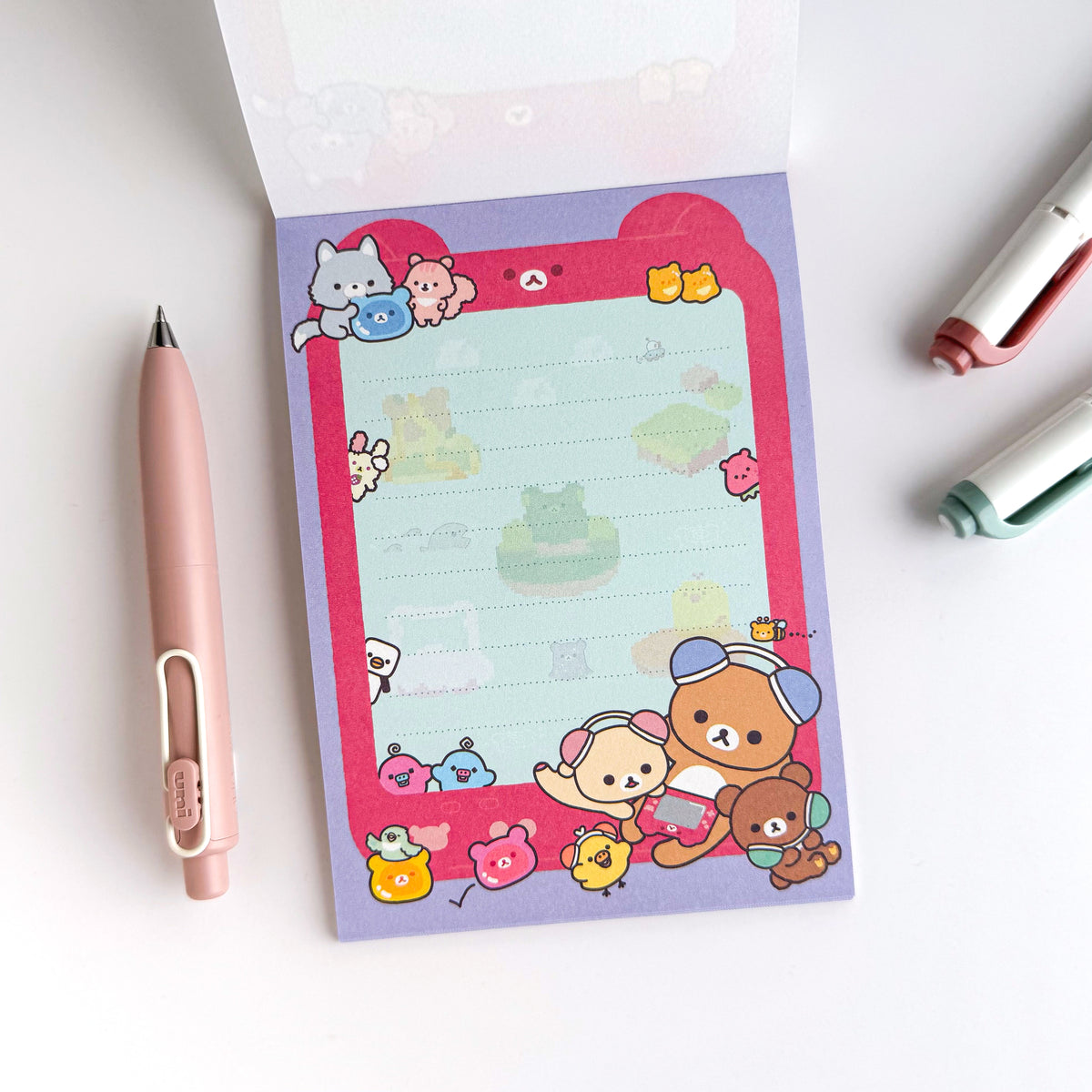 Rilakkuma / Memo Pad - Rilakkuma in the Game