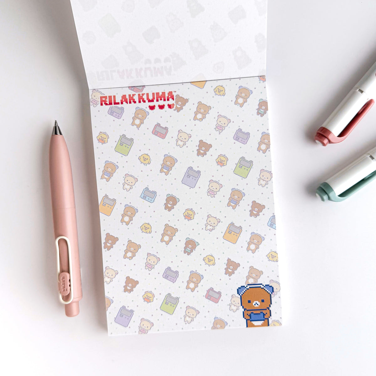Rilakkuma / Memo Pad - Pixel Rilakkuma