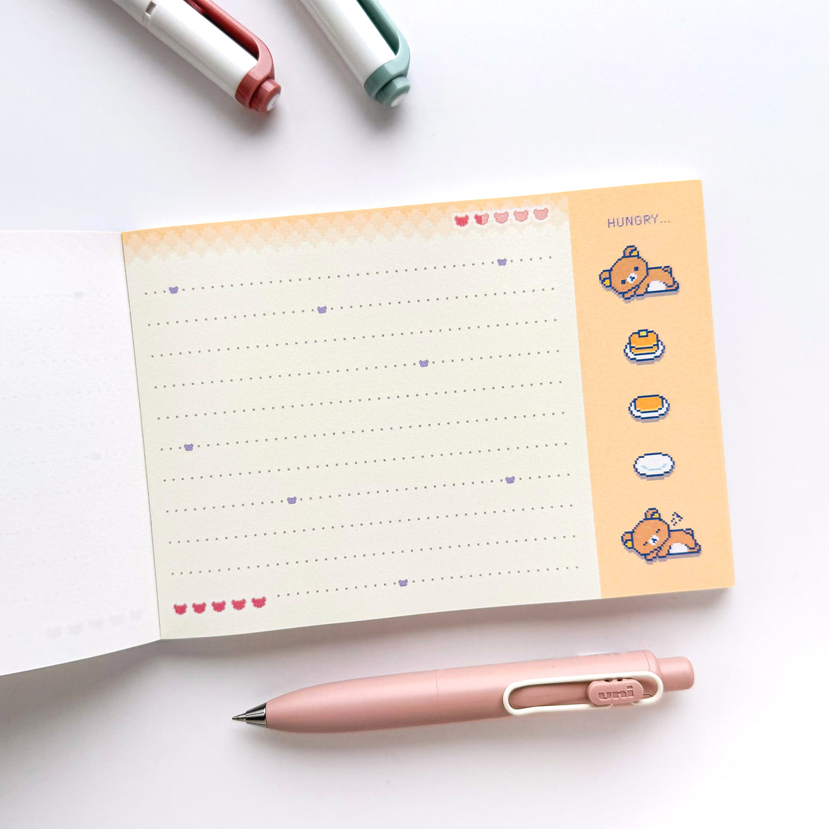 Rilakkuma / Memo Pad - Pixel Rilakkuma