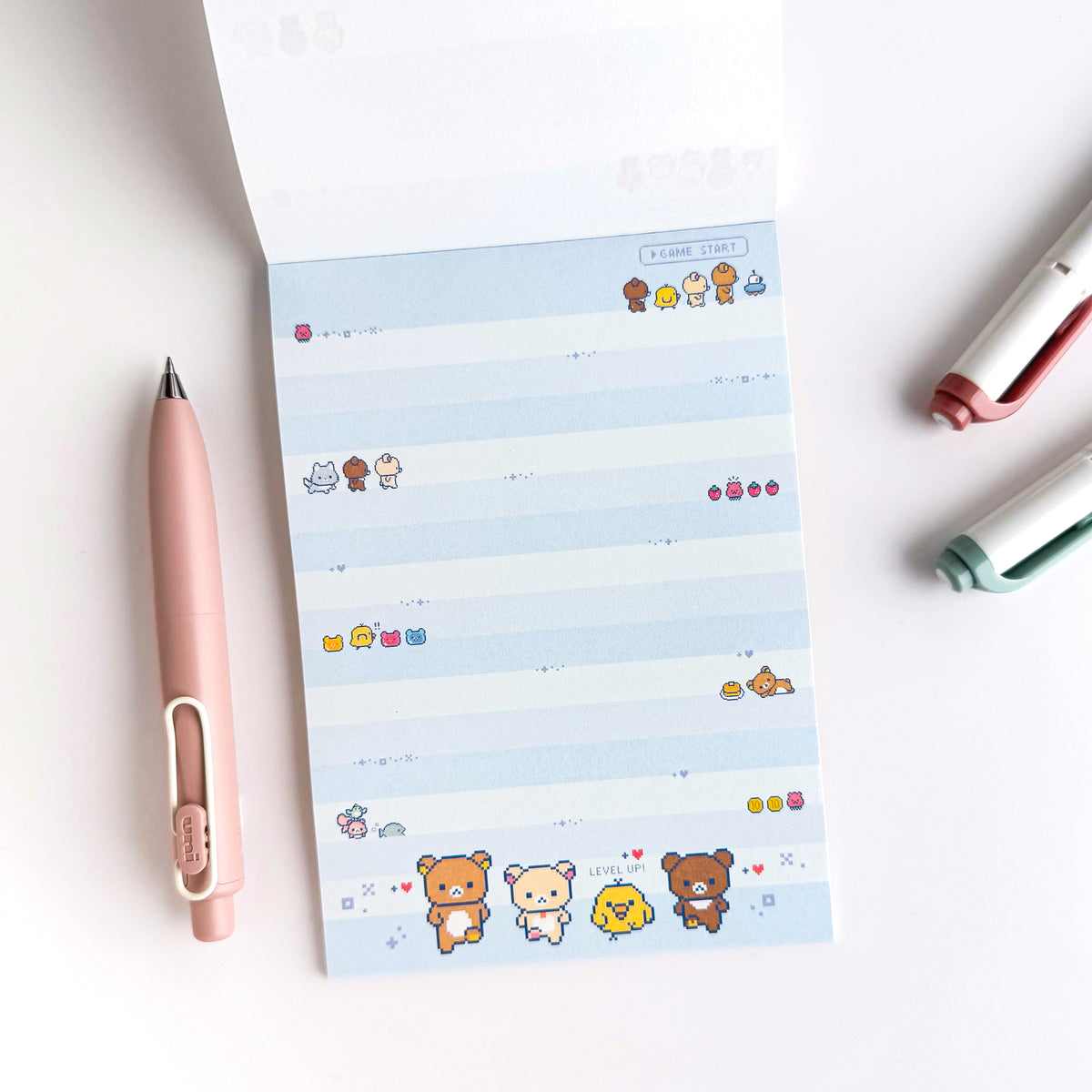 Rilakkuma / Memo Pad - Pixel Rilakkuma