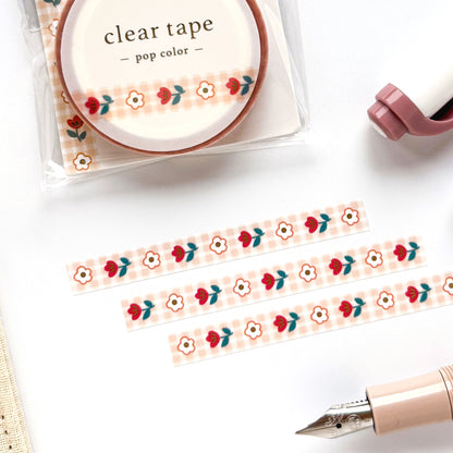 Mind Wave / Shiny Slim Clear Tape - Pop Flower