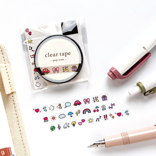 Mind Wave / Slim Clear Tape - Colorful Icons