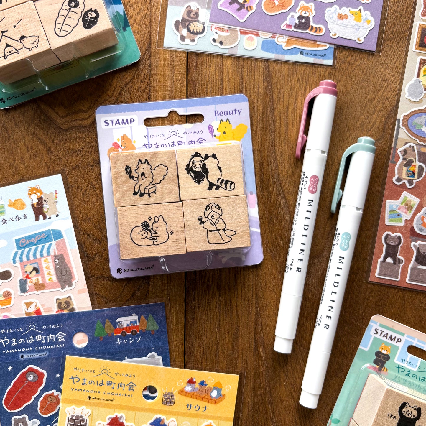 Animal Friends Rubber Stamp - Spa Time