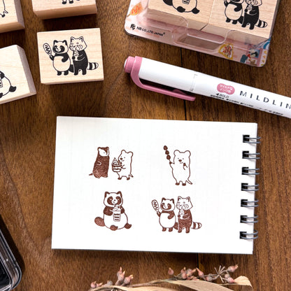 Animal Friends Rubber Stamp - Sweets