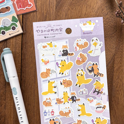 Animal Friends Stickers - Spa Time
