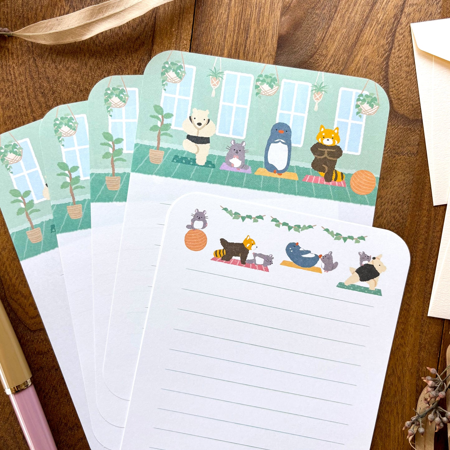 Animal Friends Letter Set - Yoga