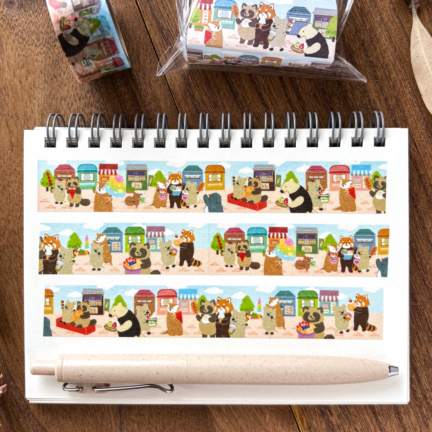 Animal Friends Washi Tape - Sweets