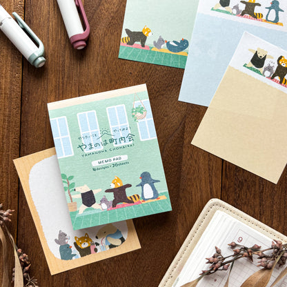 Animal Friends Memo Pad - Yoga