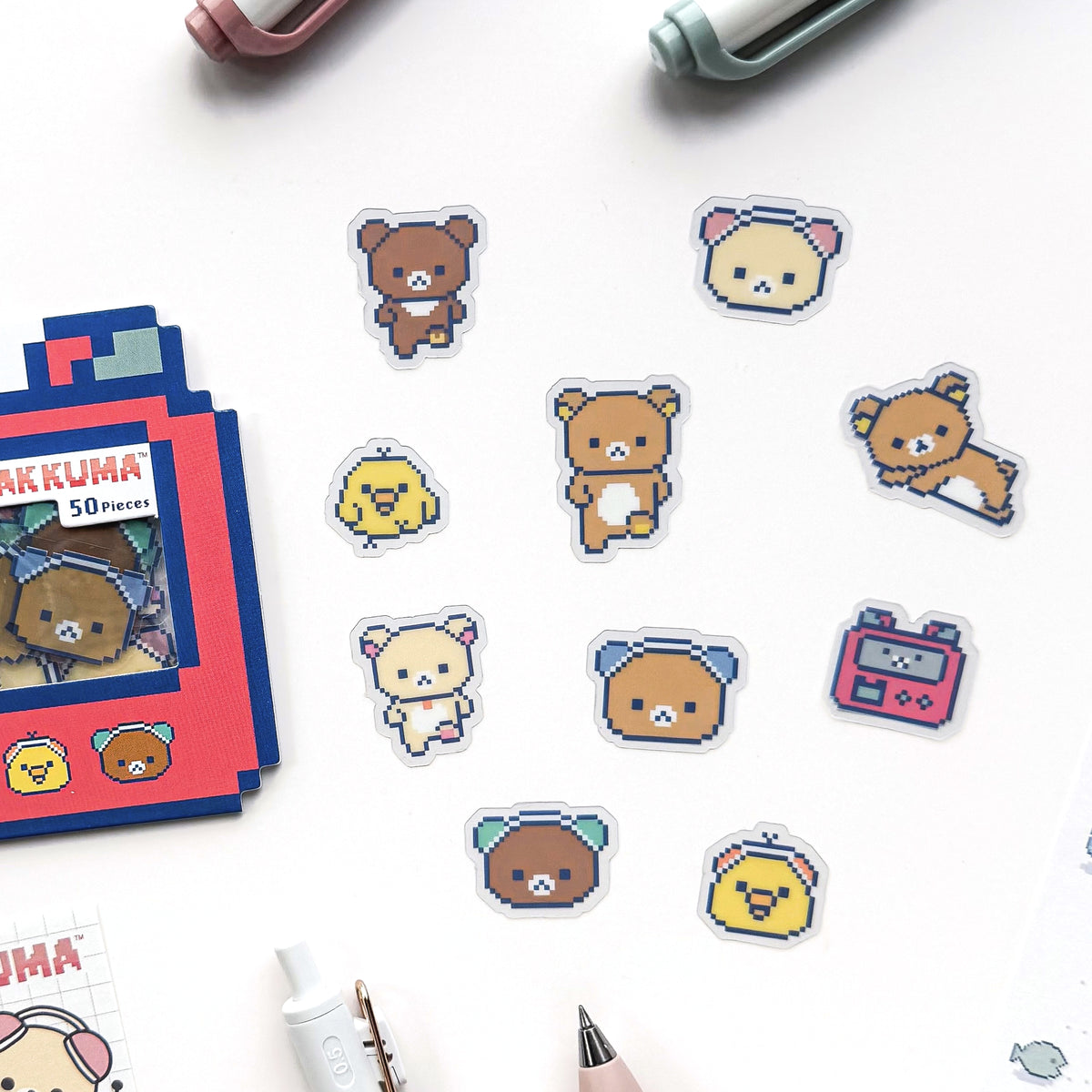 Rilakkuma / Flake Stickers - Rilakkuma in the Game