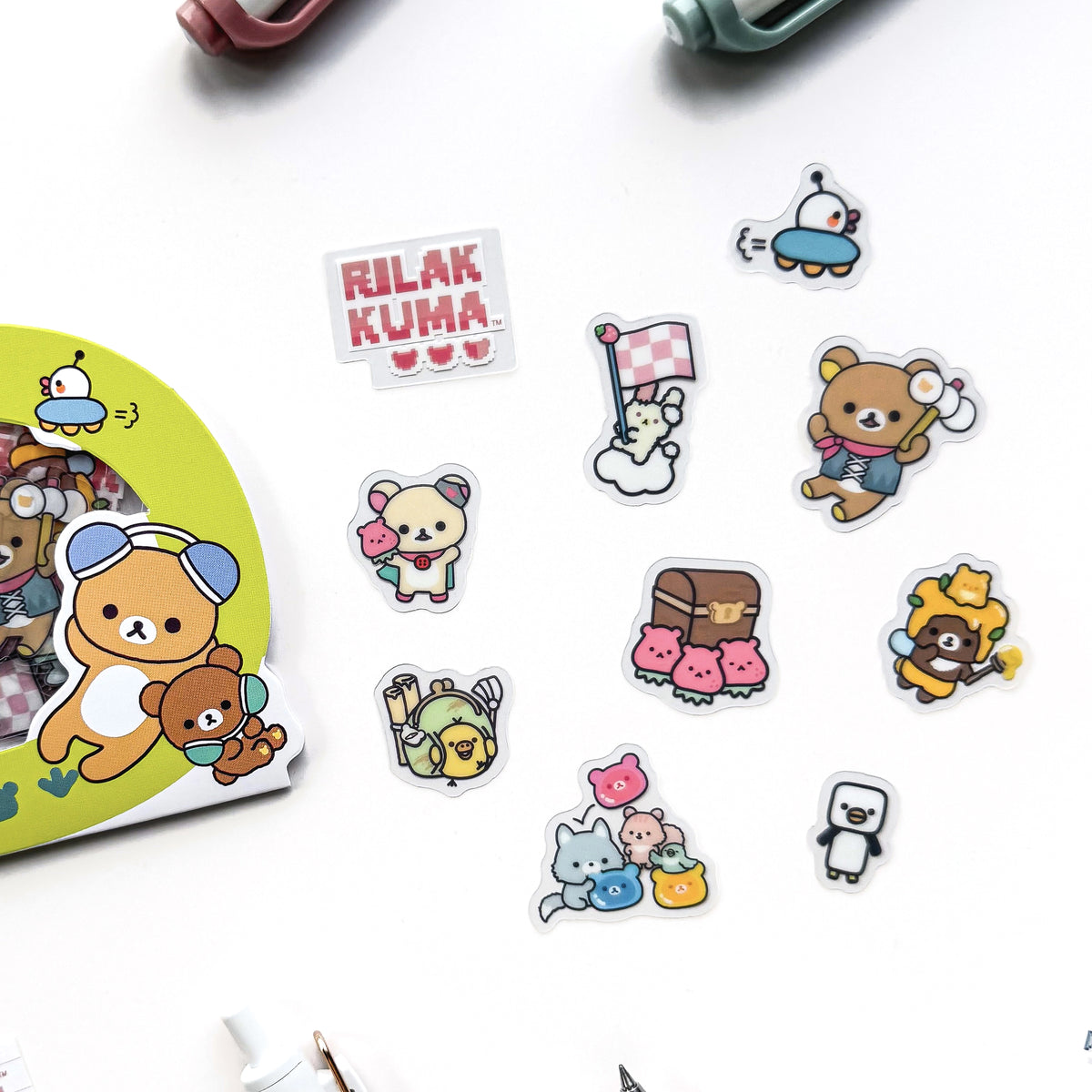 Rilakkuma / Flake Stickers - Fun Game Time