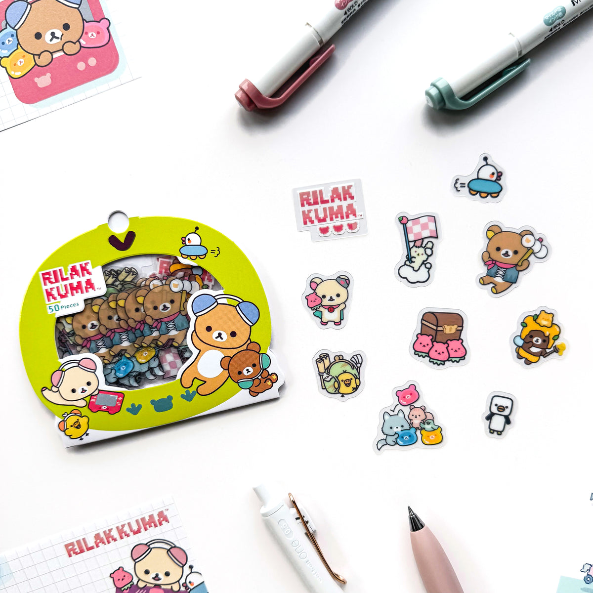 Rilakkuma / Flake Stickers - Fun Game Time