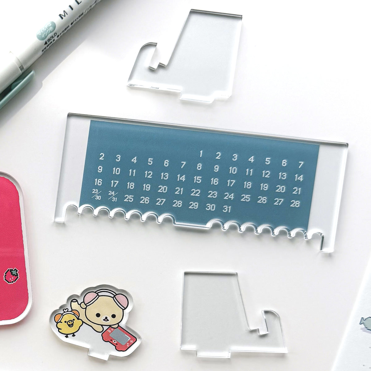 Rilakkuma / Perpetual Calendar - Pixel Rilakkuma