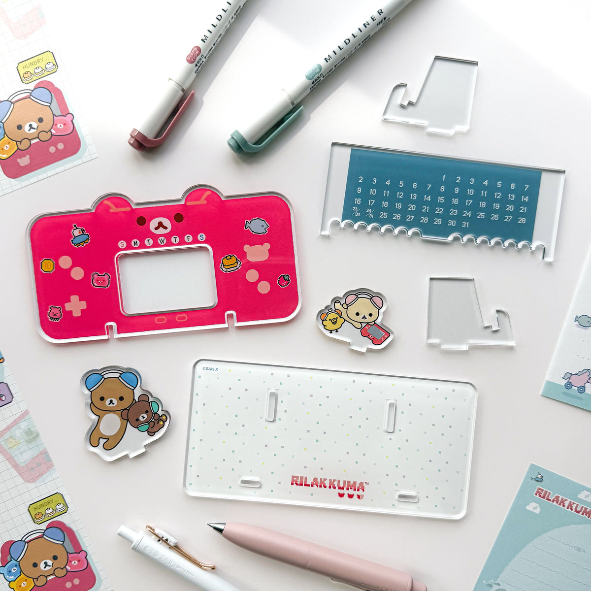 Rilakkuma / Perpetual Calendar - Pixel Rilakkuma