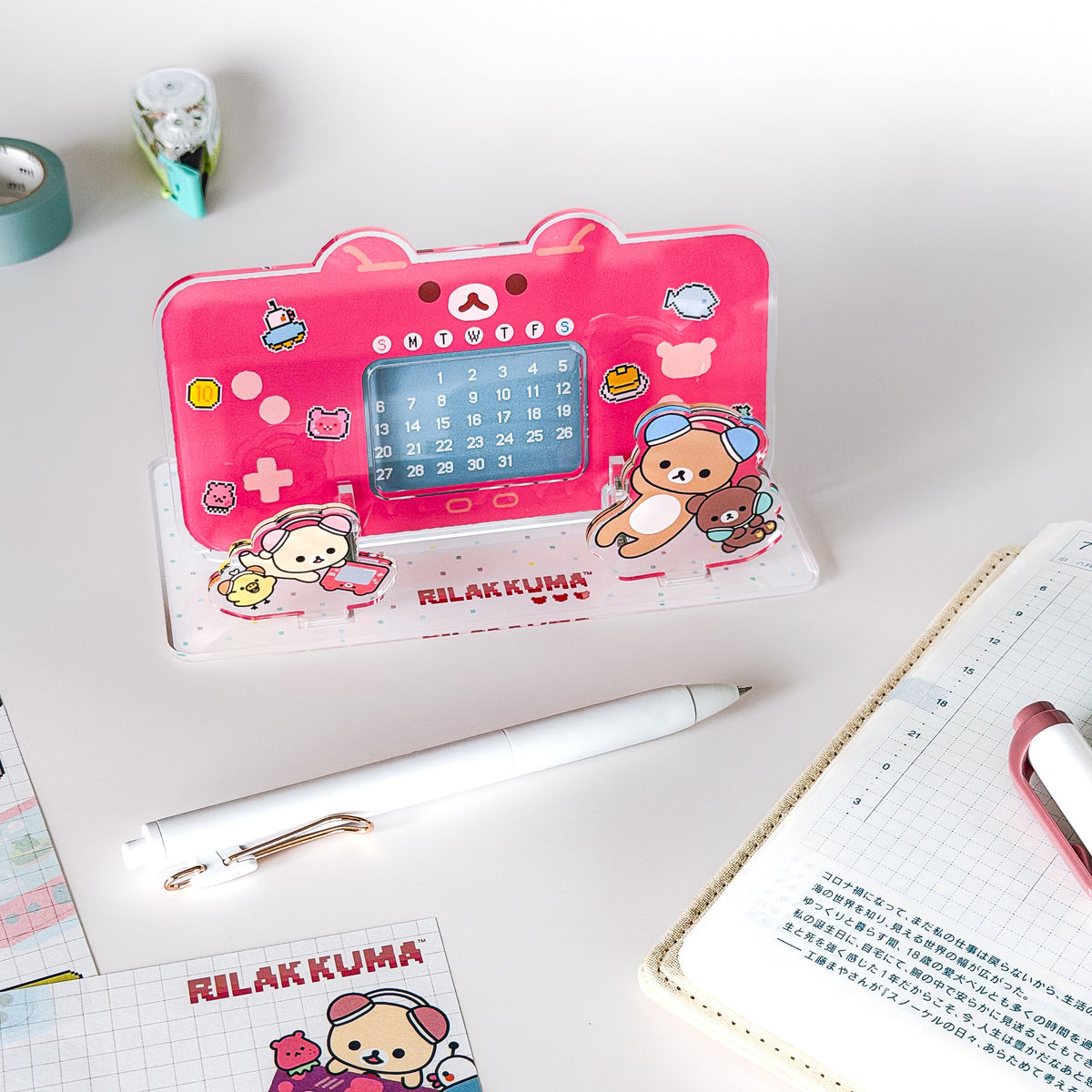 Rilakkuma / Perpetual Calendar - Pixel Rilakkuma