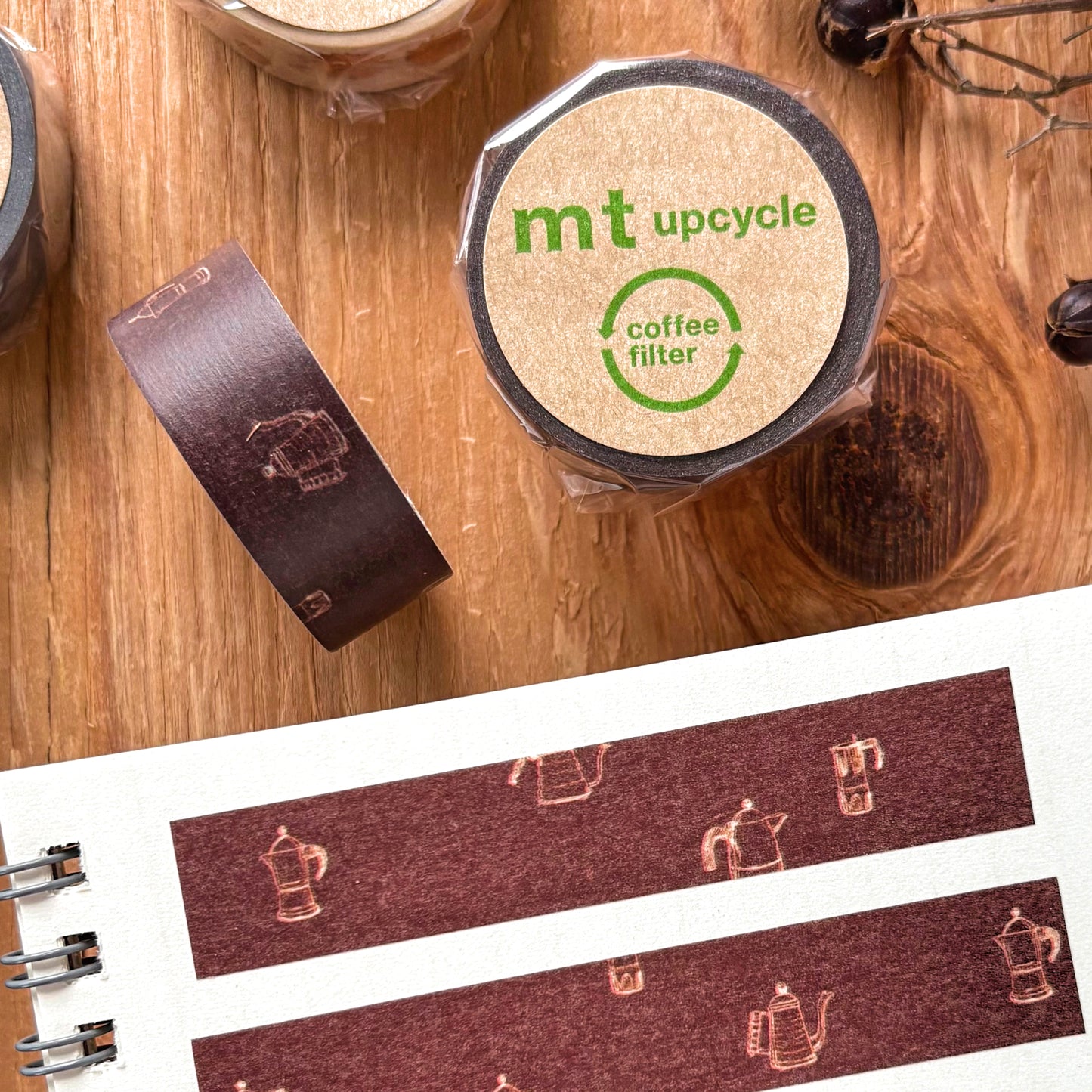 mt / Upcycle Washi Tape - Coffee
