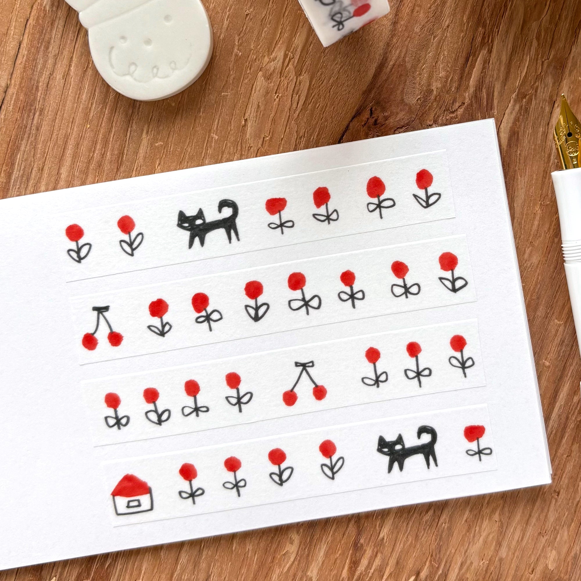 mt x Makoto Matsubayashi / Washi Tape - Black Cat