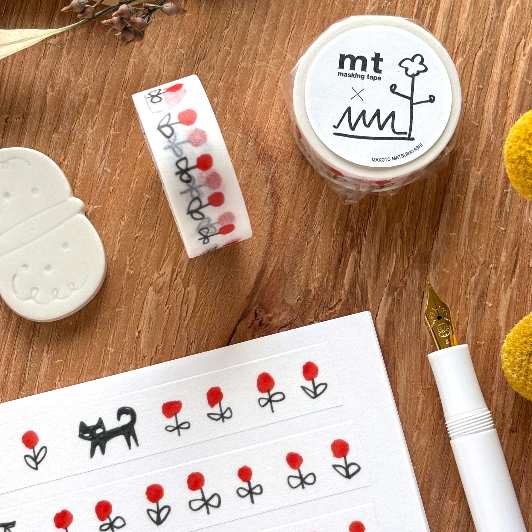 mt x Makoto Matsubayashi / Washi Tape - Black Cat