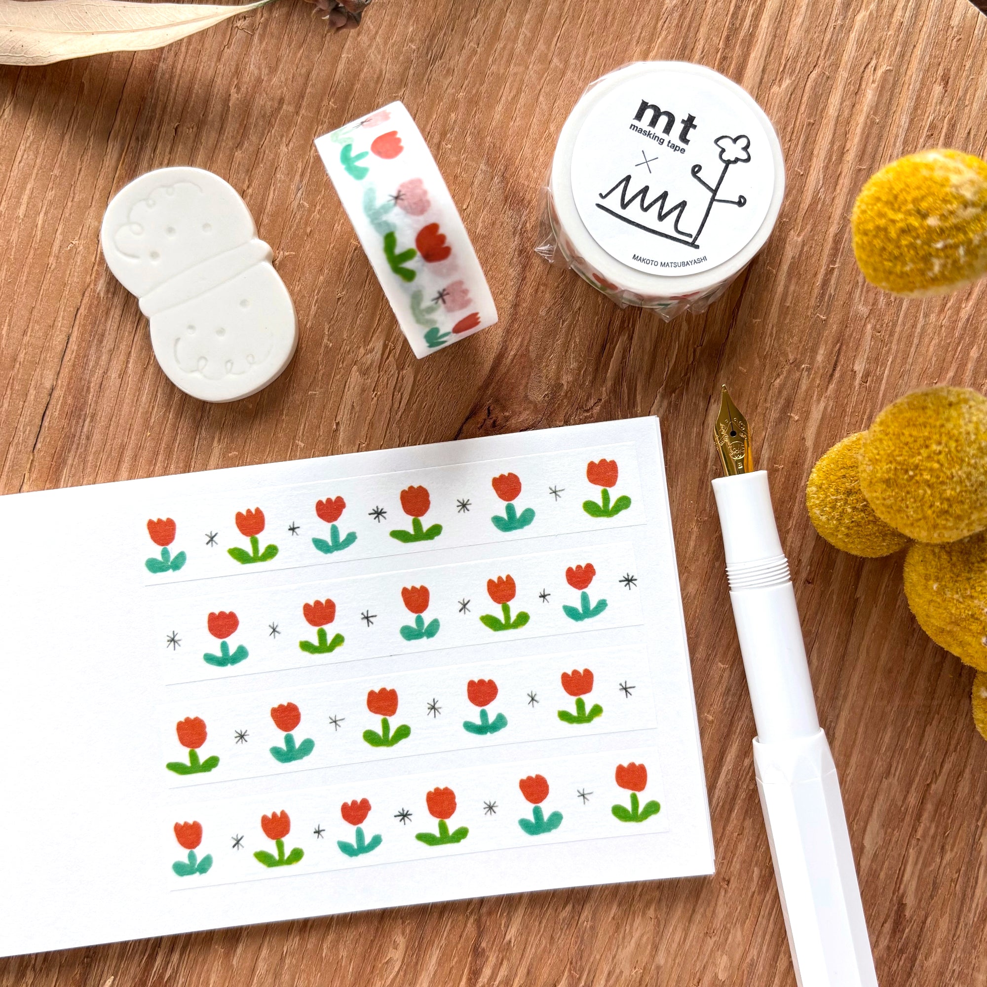 mt x Makoto Matsubayashi / Washi Tape - Tulip