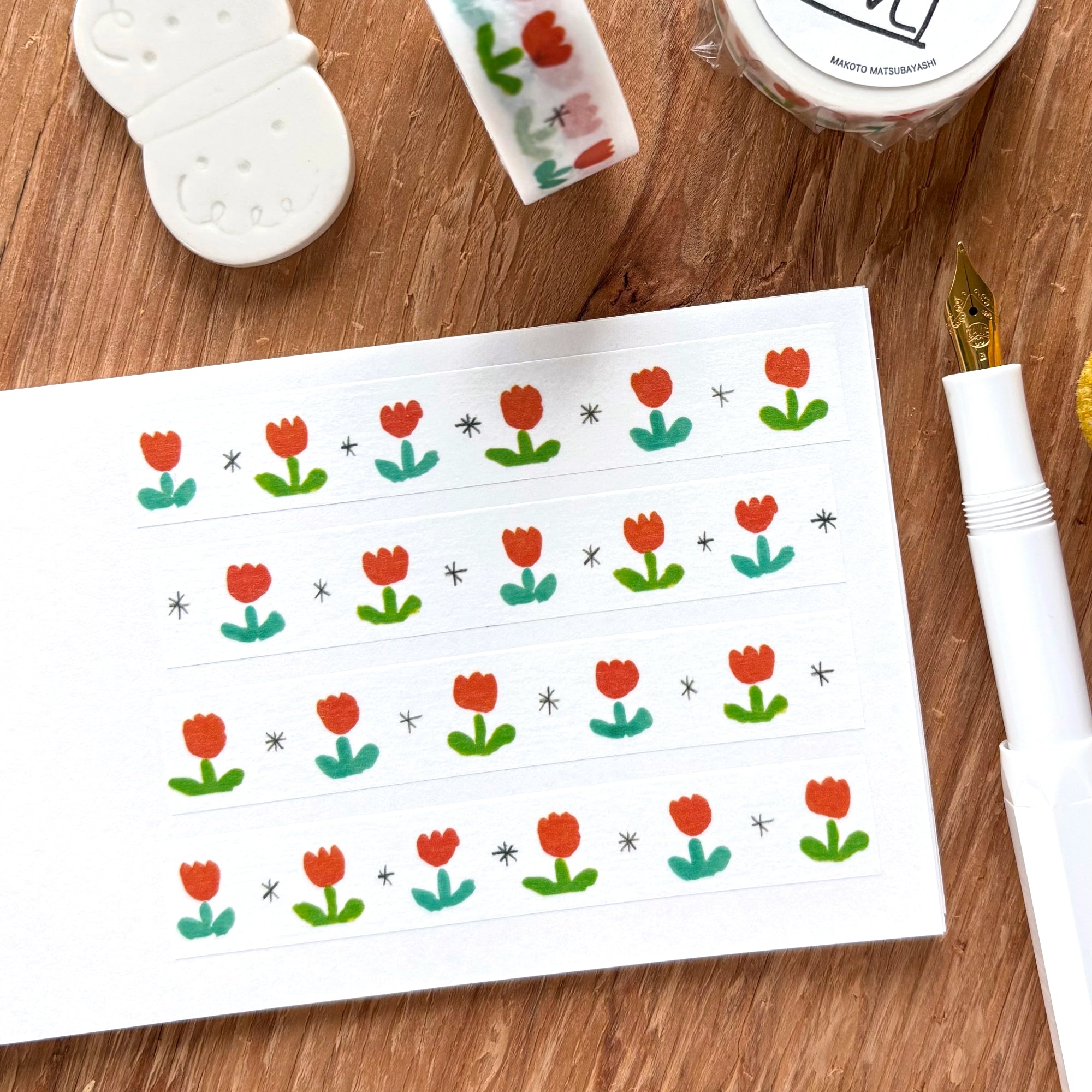 mt x Makoto Matsubayashi / Washi Tape - Tulip