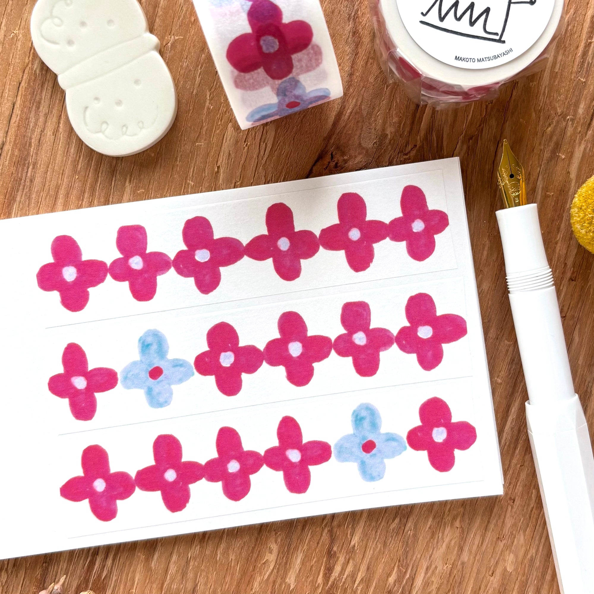 mt x Makoto Matsubayashi / Washi Tape - Flower Decoration