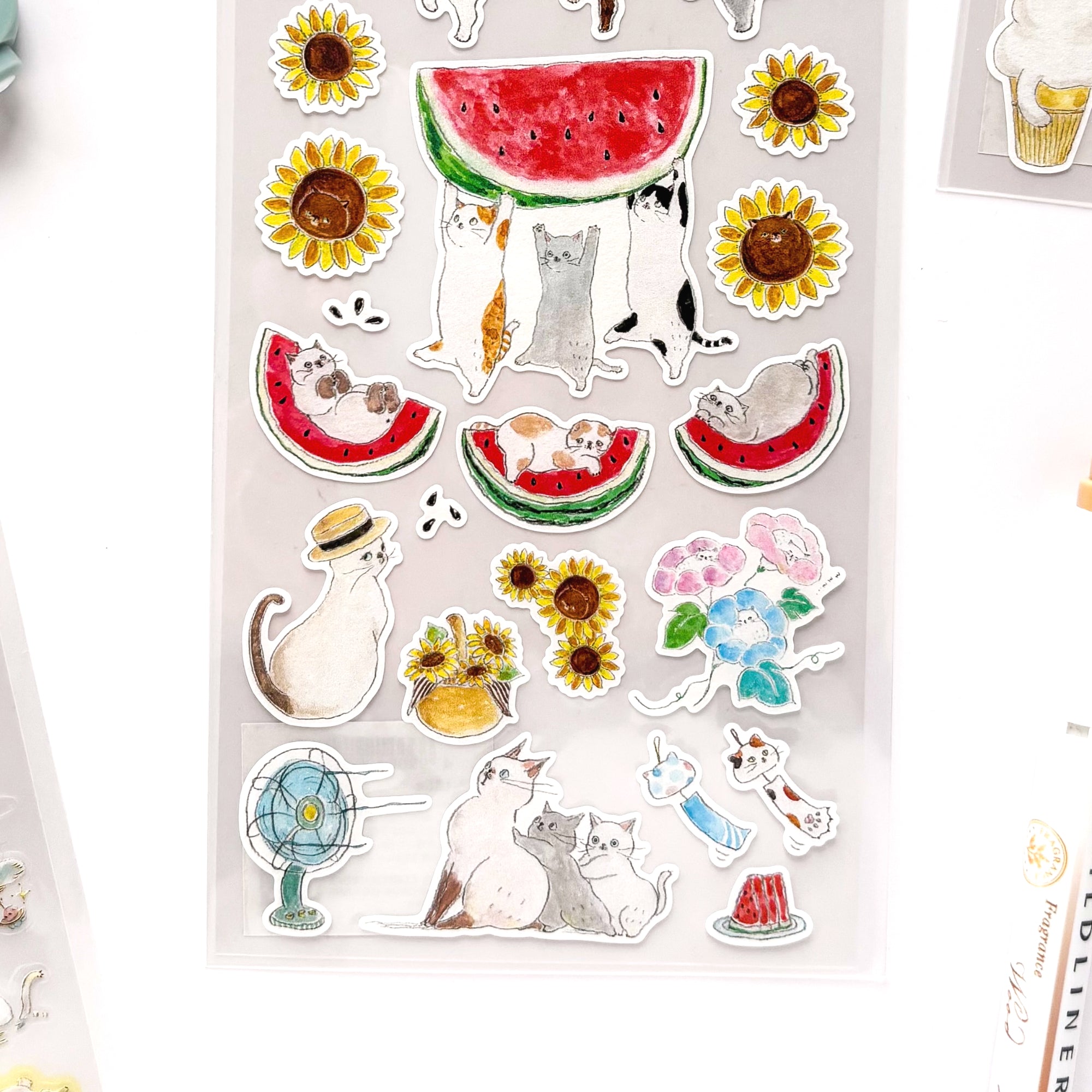 Tocorocomugi / Foil-stamped Stickers - Summer Festival