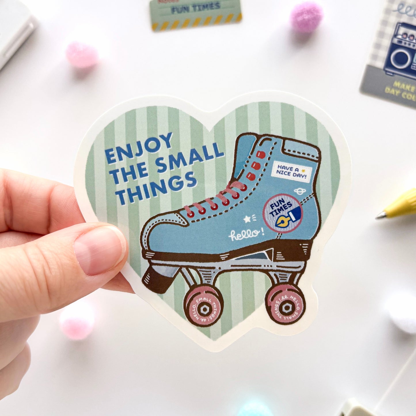 Hello, Harajuku! Limited Edition / eric / Vinyl Sticker - Roller Skates