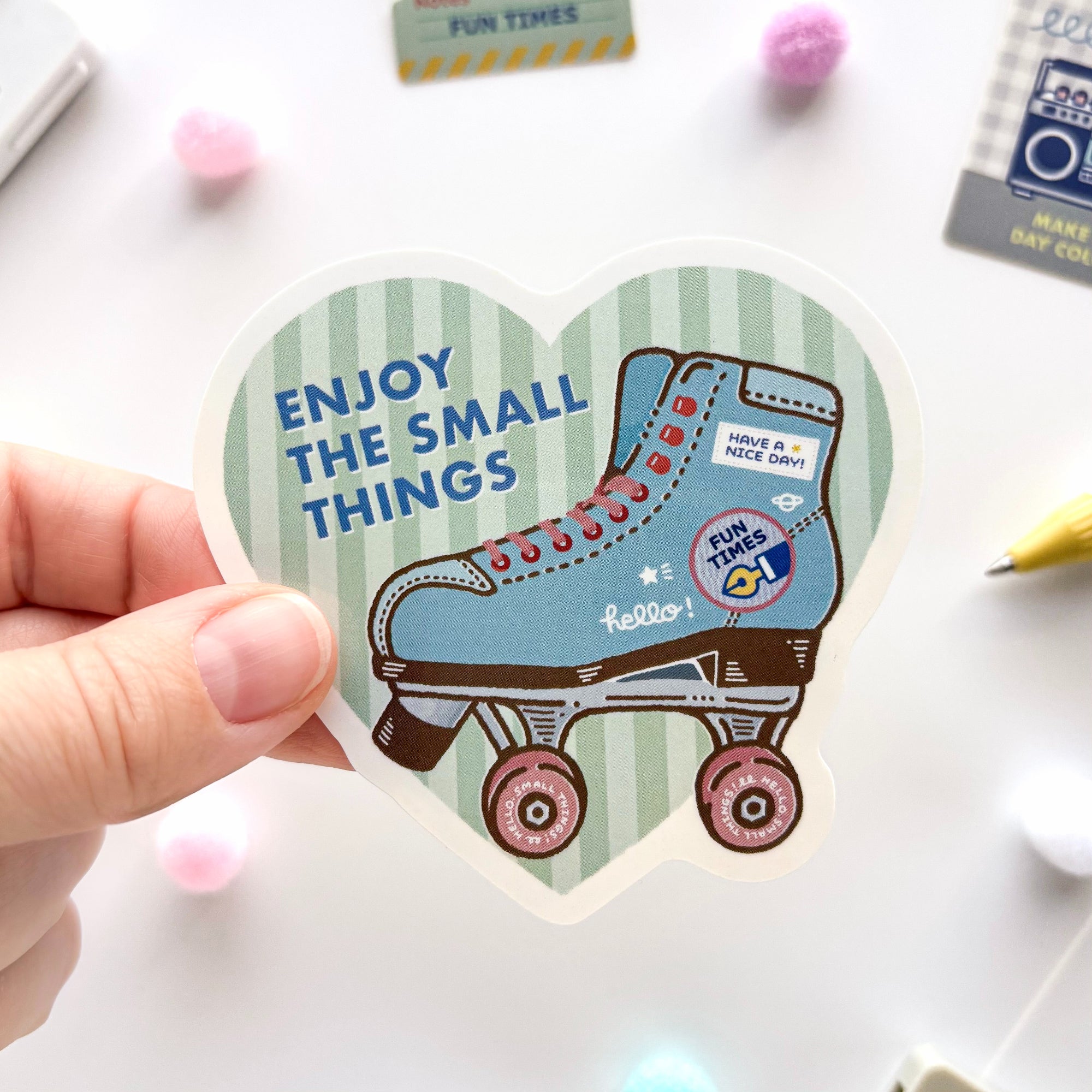 Hello, Harajuku! Limited Edition / eric / Vinyl Sticker - Roller Skates