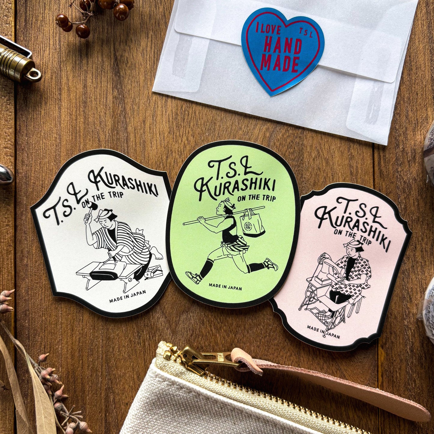 TSL Kurashiki Exclusive / 3rd Anniversary Limited Vynil Sticker Set (3 stickers)