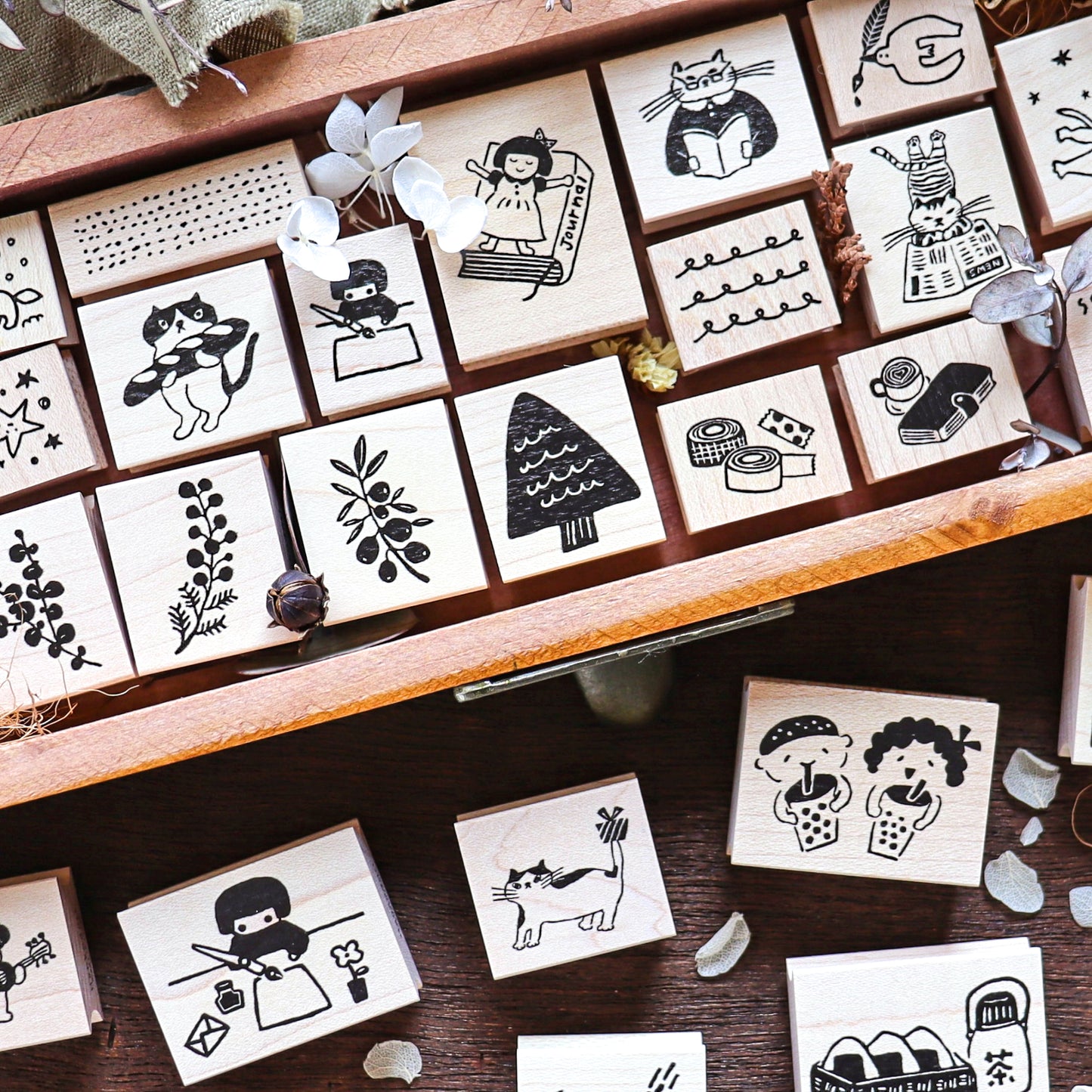 Hankodori / Rubber Stamp - Tree