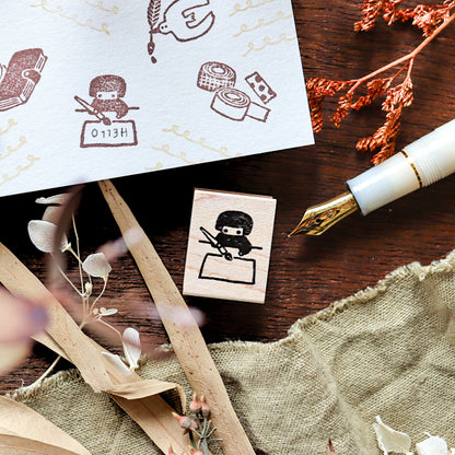 Hankodori / Rubber Stamp - Writing