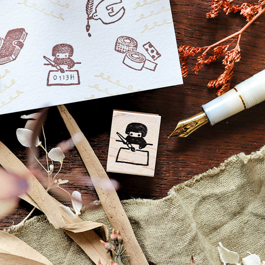 Hankodori / Rubber Stamp - Writing