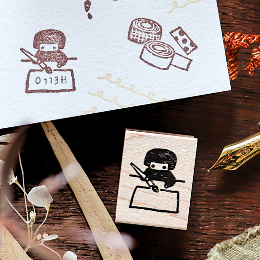 Hankodori / Rubber Stamp - Writing