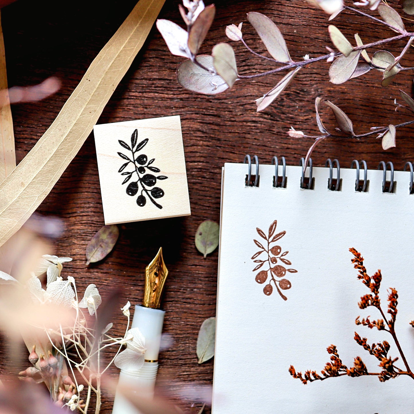 Hankodori / Rubber Stamp - Olive