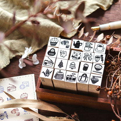 Hankodori / Mini Rubber Stamp - Coffee Dripper