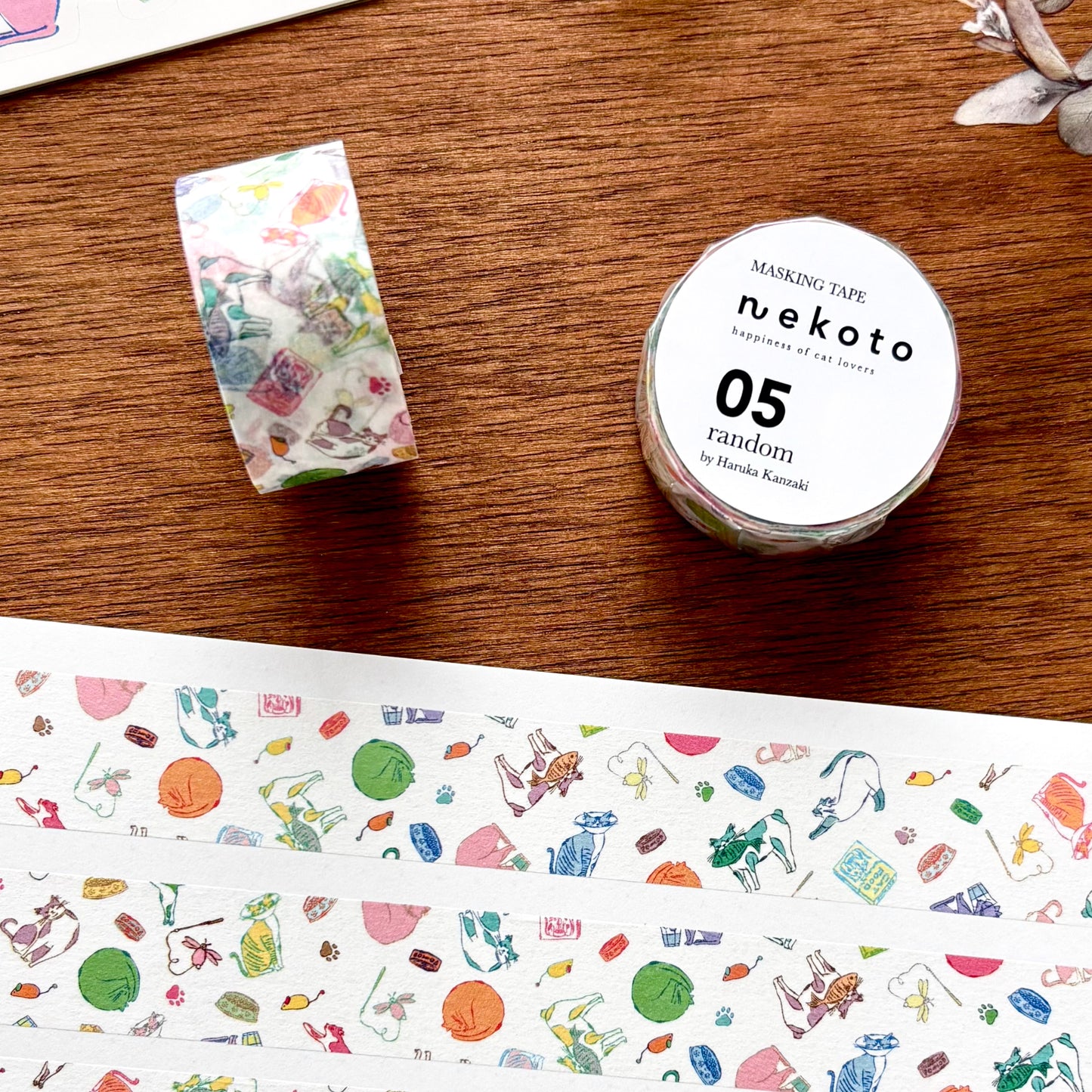 Nekoto / Washi Tape - Colorful Cats