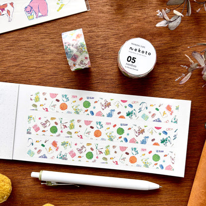 Nekoto / Washi Tape - Colorful Cats