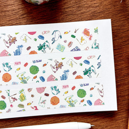 Nekoto / Washi Tape - Colorful Cats