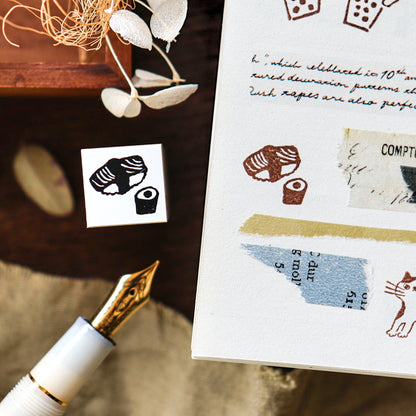Hankodori / Mini Rubber Stamp - Sushi