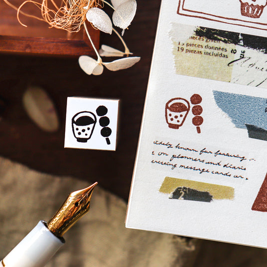 Hankodori / Mini Rubber Stamp - Dango