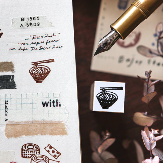 Hankodori / Mini Rubber Stamp - Ramen