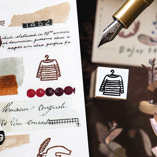 Hankodori / Mini Rubber Stamp - Shirt