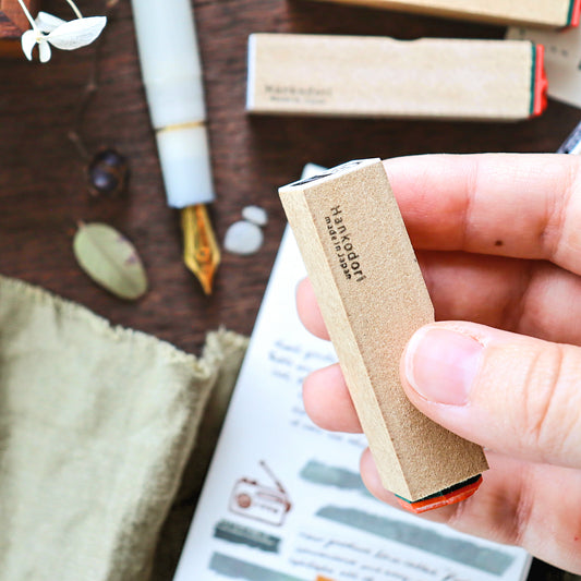 Hankodori / Mini Rubber Stamp - Radio Cassette Player