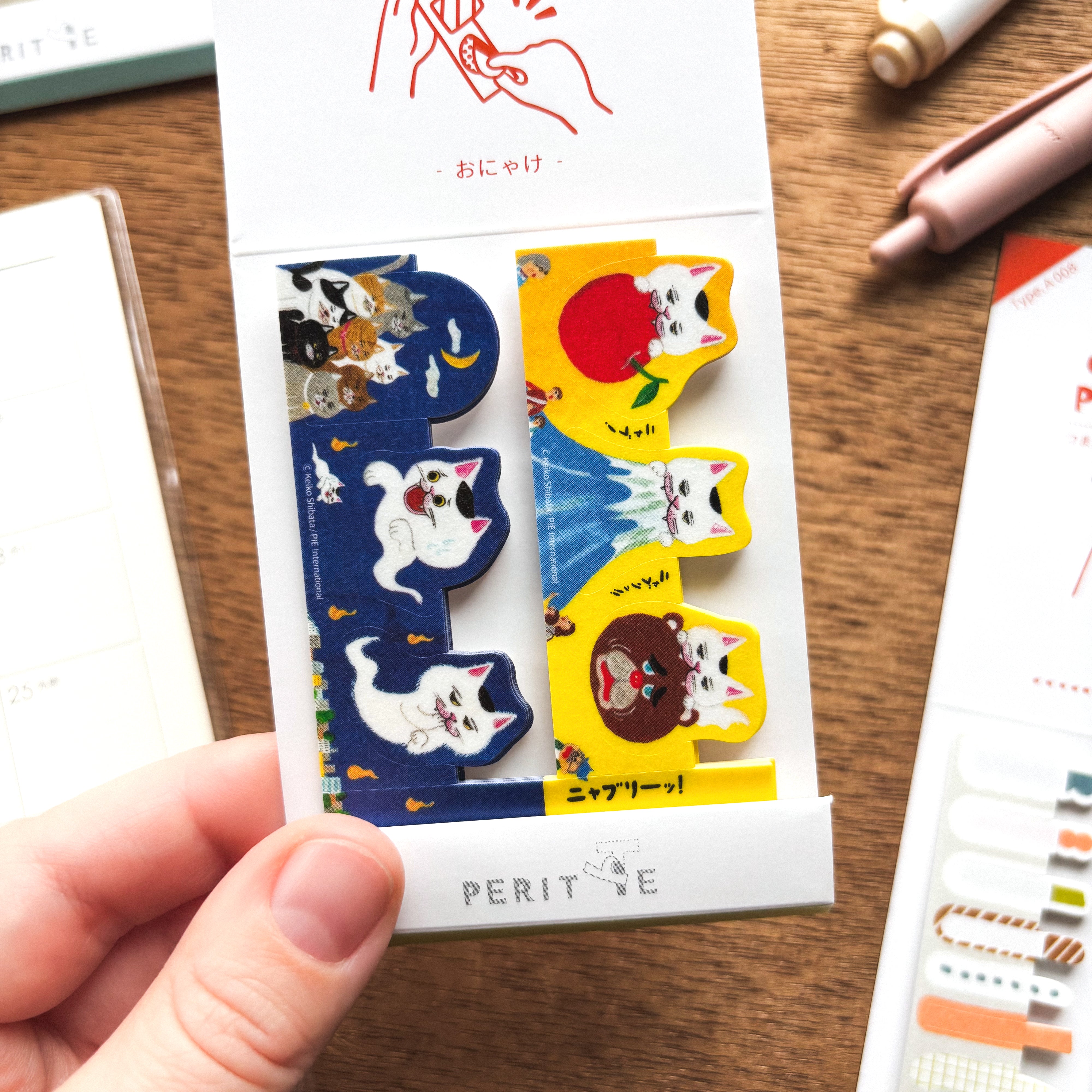 Sheet Peritte Masking Tape Stickers - Ghost Cats