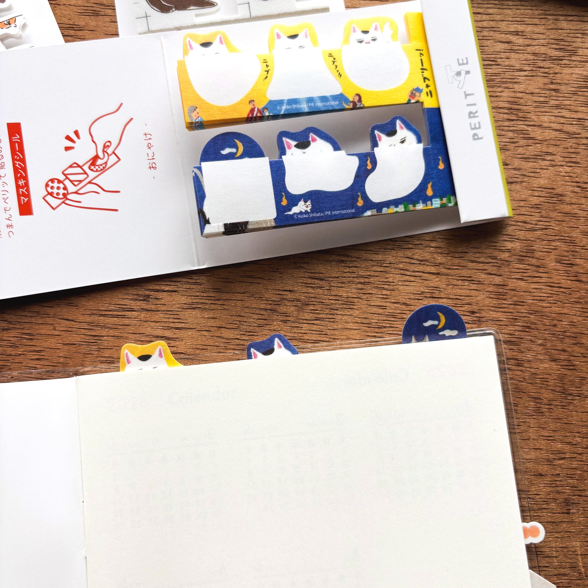 Sheet Peritte Masking Tape Stickers - Ghost Cats
