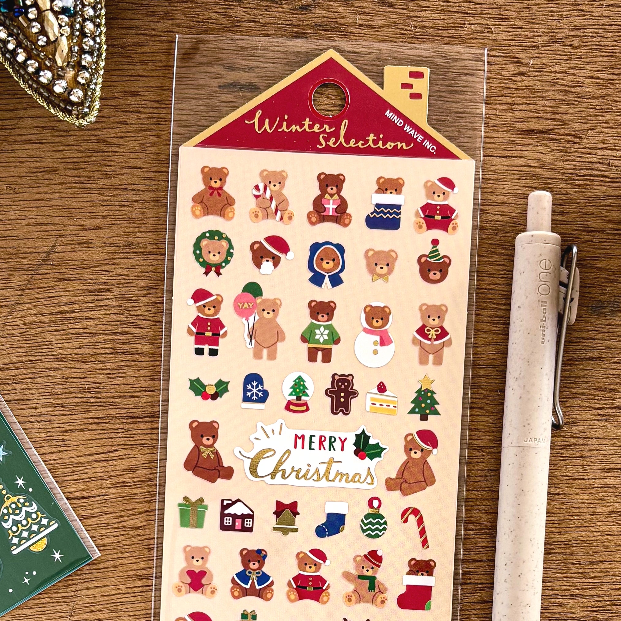 Winter Limited / Mind Wave / Stickers - Christmas Bears